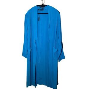 Colleen Lopez - Long Blue Duster Cardigan - New with Tags!